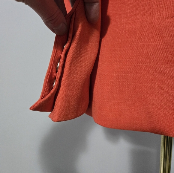W118 BY WALTER BAKER Orange Midzipped Blazer. Size XS - Picture 7 of 15